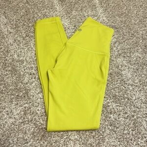 Lululemon Chartreuse align legging size 2